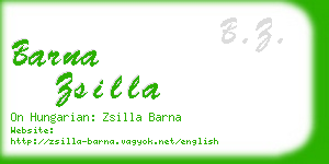 barna zsilla business card